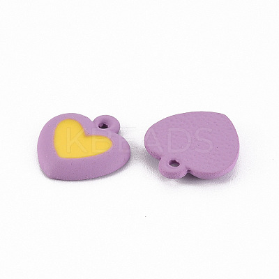 Spray Painted Alloy Enamel Charms PALLOY-T075-129C-RS-1
