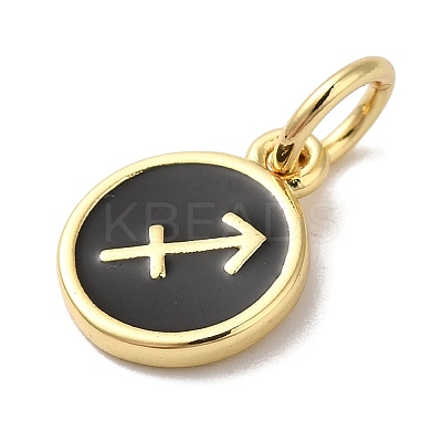 Real 18K Gold Plated Brass Enamel Charms KK-L216-001G-C01-1