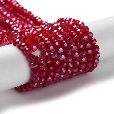 Electroplate Glass Beads Strands EGLA-R018-4mm-2-1
