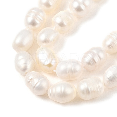 Natural Cultured Freshwater Pearl Beads Strands PEAR-I007-01B-02B-01-1