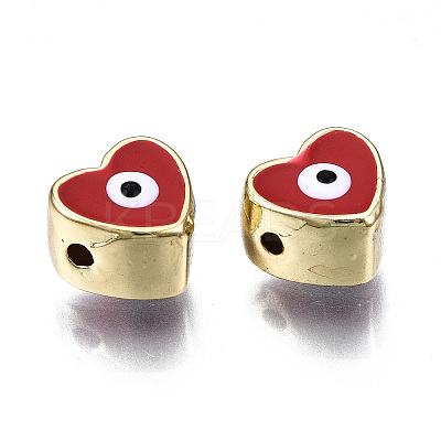 Alloy Enamel Beads PALLOY-Q441-036A-RS-1