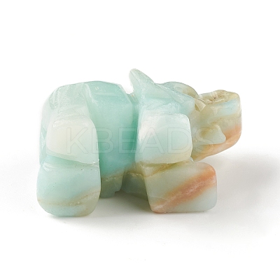 Elephant Natural Gemstone Figurine Display Decoration G-F737-02B-1