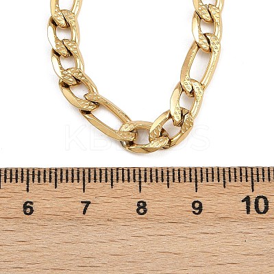 6MM 304 Stainless Steel Figaro Chain Necklaces for Women NJEW-G177-02G-1