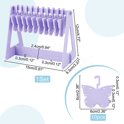1 Set Opaque Acrylic Earring Display Stands EDIS-PH0001-54B-1