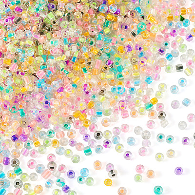 10 Bags Glass Round Seed Beads GLAA-TA0001-85-1