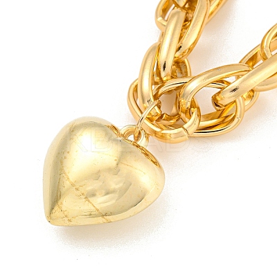 Heart Pendant Necklace LS-NJEW-K261-03G-1