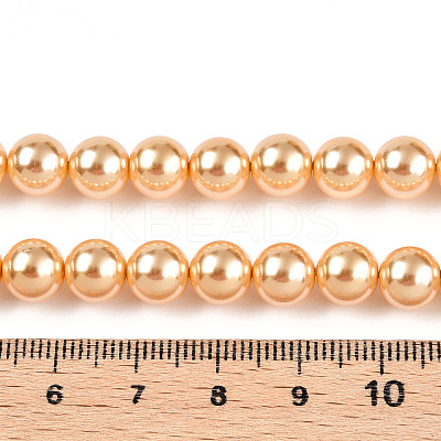Glass Pearl Beads Strands HY-G002-01D-10-1