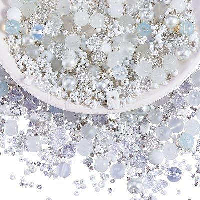 2 Bag Glass Round Beads Set JX547A-1