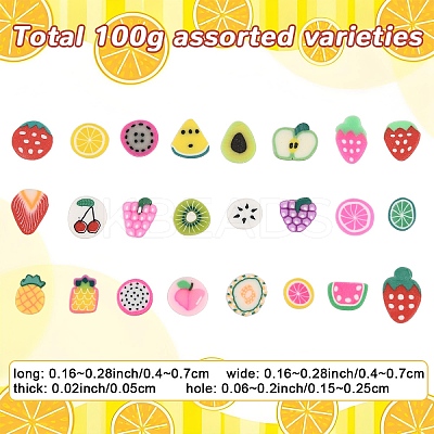 100G Handmade Polymer Clay Nail Art Decoration CLAY-YW0002-57-1