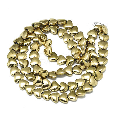 Electroplate Non-magnetic Synthetic Hematite Beads Strands G-S352-55-1