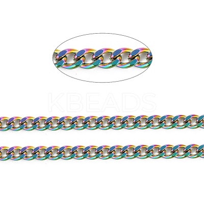 PVD Vacuum Plating 304 Stainless Steel Cuban Link Chains CHS-K016-03B-MC-1
