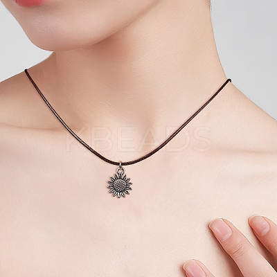 80Pcs 4 Colors Tibetan Style Alloy Pendants FIND-SZ0001-84-1