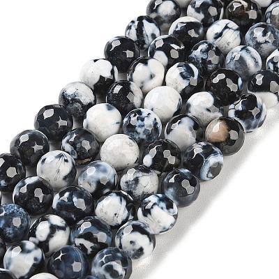 Natural Fire Crackle Agate Beads Strands G-M437-A01-01K-1