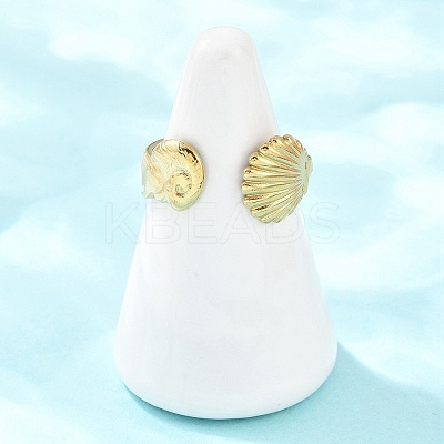 304 Stainless Steel Open Cuff Rings for Women LS-RJEW-A089-01C-G-1