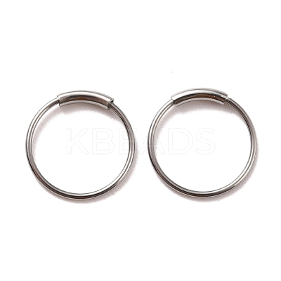 Non-Tarnish 304 Stainless Steel Hoop Earrings STAS-Z037-02P-1