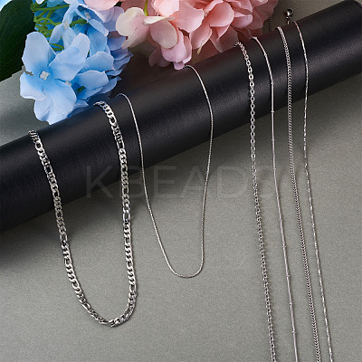 304 Stainless Steel Chain Necklace NJEW-TA0001-10P-1