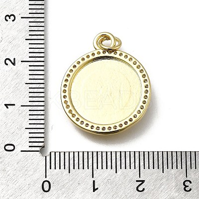 Brass Micro Pave Cubic Zirconia Pendants KK-C090-24G-1