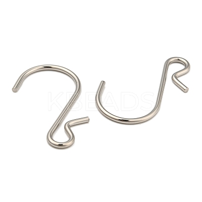 Non-Tarnish 201 Stainless Steel S Hook Clasps X-STAS-K261-01P-1