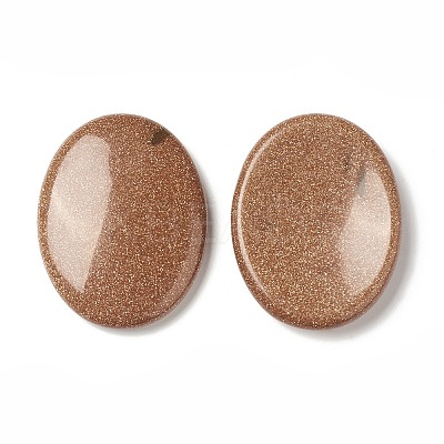 Synthetic Goldstone Worry Stone for Anxiety Therapy G-B036-01H-1