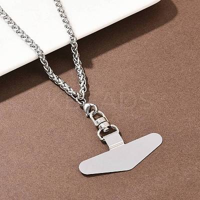 304 Stainless Steel Universal Phone Tether Tabs NJEW-D342-01P-1