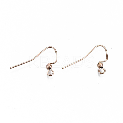 304 Stainless Steel Earring Hooks STAS-S111-010RG-NR-1