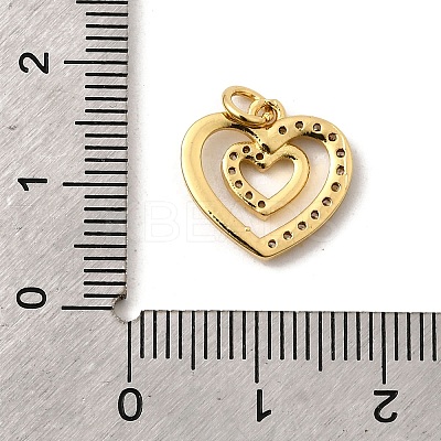 Brass Micro Pave Cubic Zirconia Pendants KK-I360-007G-01-1