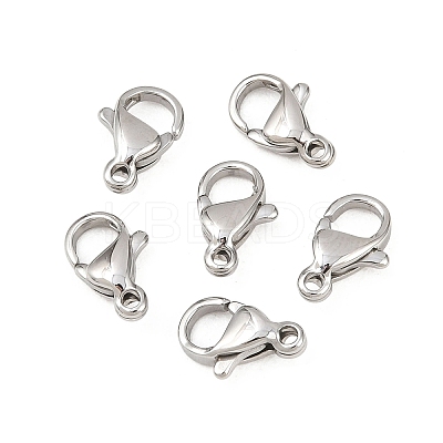 Tarnish Resistant 316 Surgical Stainless Steel Lobster Claw Clasps LS-STAS-316-FL10A-1