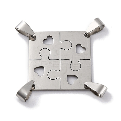201 Stainless Steel Connector Charms STAS-Q342-39P-1