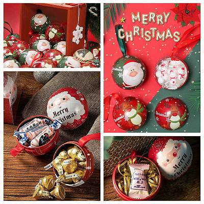 Tinplate Round Ball Candy Storage Favor Boxes CON-Q041-01A-1