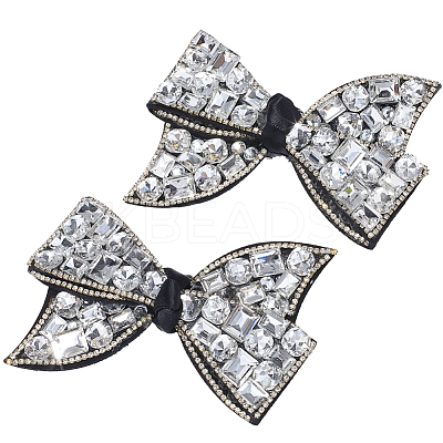 Bowknot Non-woven Fabrics Shoe Decoration FIND-WH0139-290B-1
