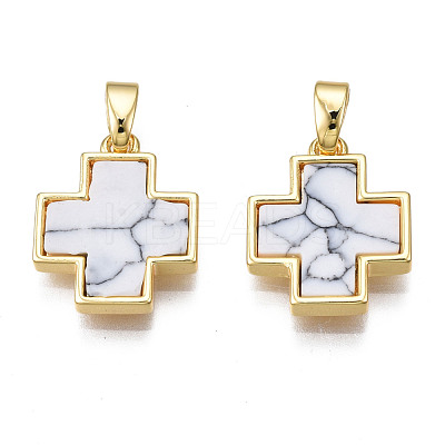 Real 18K Gold Plated Brass Pendants KK-N233-172A-01A-1