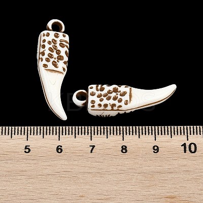 Spray Painted Opaque Acrylic Pendants ACRP-F003-03D-1