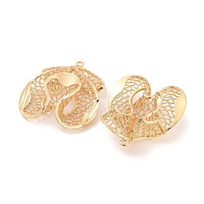 Rack Plating Brass Hollow Pendants KK-P244-13KCG-1