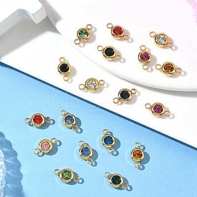 20Pcs 10 Colors 304 Stainless Steel Rhinestone Links/Connectors STAS-YW0010-11-1