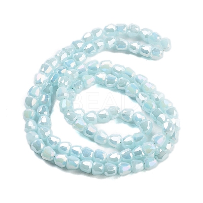 Electroplate Glass Beads Strands EGLA-D030-P4mm-B07-1