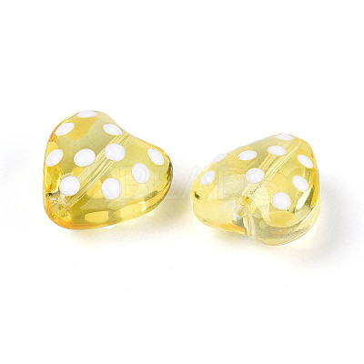 Transparent Glass Enamel Beads Strands GLAA-N061-10A-1