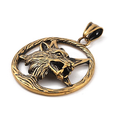Viking 304 Stainless Steel Pendants LS-STAS-S122-02AG-1