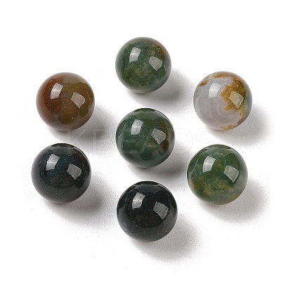 Natural Indian Agate No Hole Sphere Beads G-K353-04A-09-1