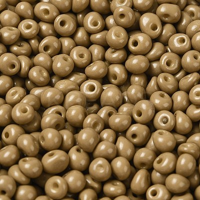 6/0 Opaque Baking Paint Glass Seed Beads X1-SEED-M012-02A-16-1