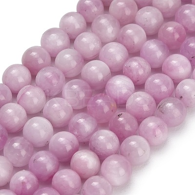 Natural Kunzite Beads Strands G-F835-A01-6mm-1