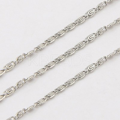 Tarnish Resistant 304 Stainless Steel Lumachina Chains CHS-K002-21C-1
