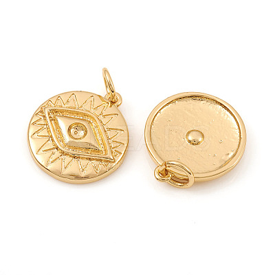 Brass Pendant Rhinestone Settings LS-KK-I672-46G-1