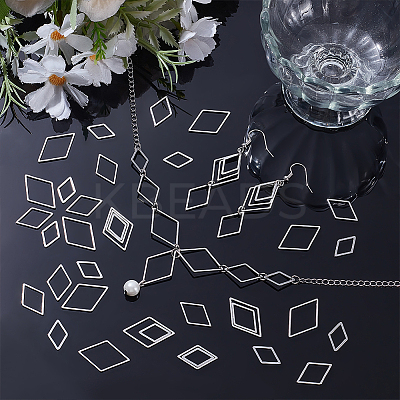 90Pcs 3 Styles 201 Stainless Steel Linking Rings STAS-UN0064-88-1