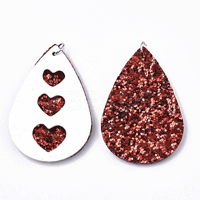 PU Leather Big Pendants X-FIND-R084-07-1