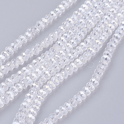 Electroplate Glass Beads Strands LS-EGLA-R048-2mm-01-1