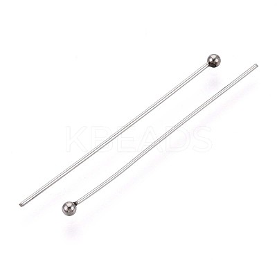 304 Stainless Steel Head Pins STAS-T065-35mm-20P-1