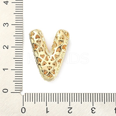 Rack Plating Brass Micro Pave Cubic Zirconia Pendants KK-Q790-01V-G-1