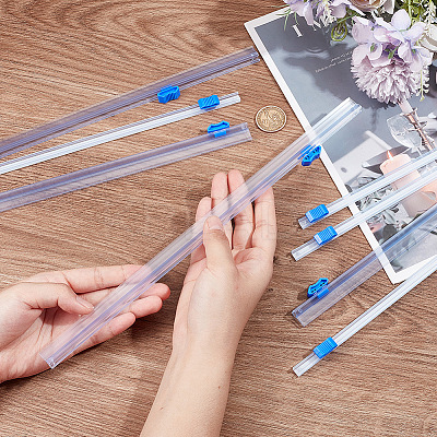 8Pcs 2 Styles Plastic Reusable Cling Film Slide Cutter AJEW-CP0007-86-1