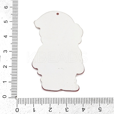 Printed Acrylic Big Pendants OACR-D312-02-1