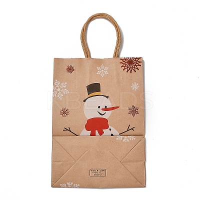 Christmas Theme Hot Stamping Rectangle Paper Bags X1-CARB-F011-02E-1